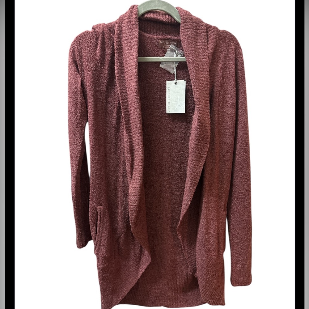 Barefoot Dreams CozyChic Lite Cardigan in Mauve